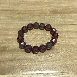 Teal beaded bracelet